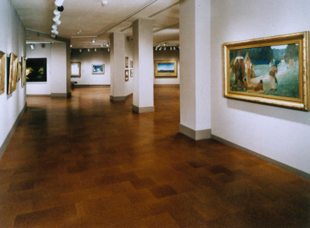 Classic Medium - Cork Tile Flooring - Museum