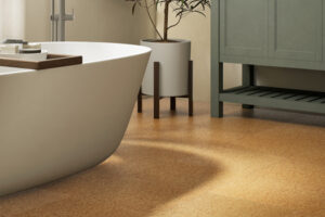 Cork Tile - Bathroom Floor