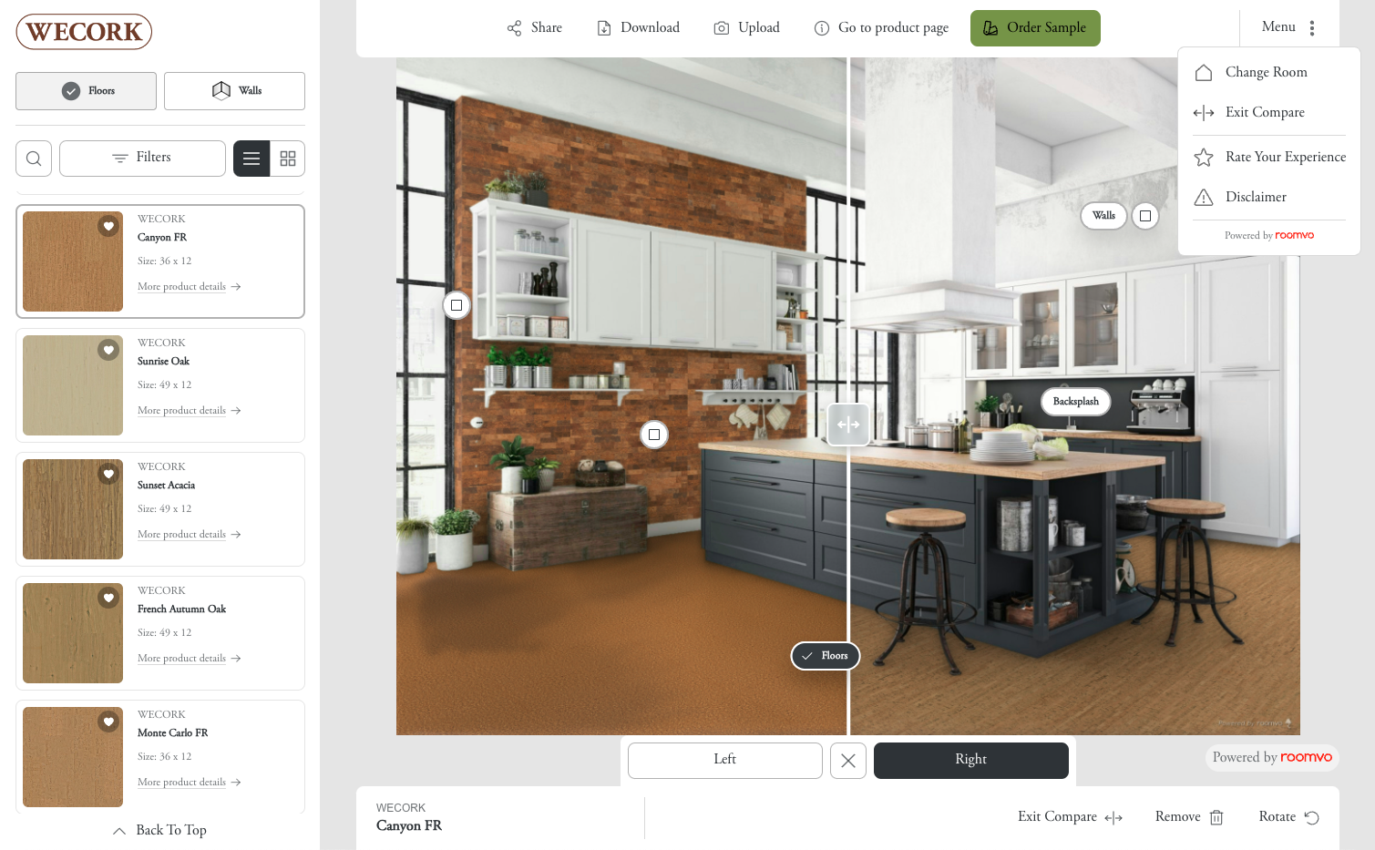 Visualize Cork Floors -Compare