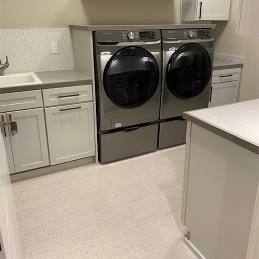 Cork Flooring - Laundry Room - White Canyon