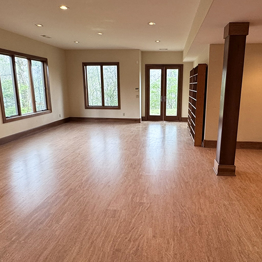Cork Flooring -Basement - Sardinia